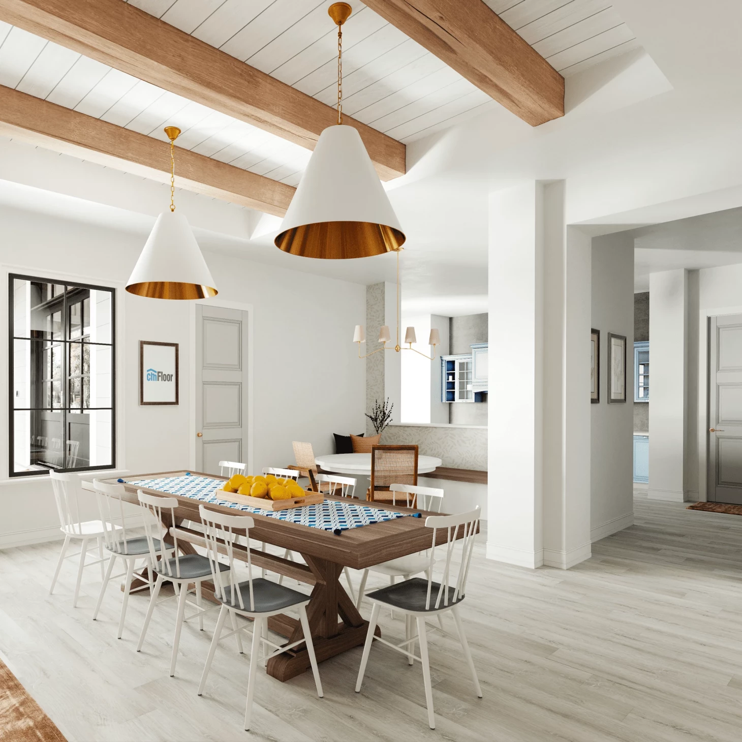 SPC плитка для пола Дуб Ледяной (1220*180*4 мм) — купить в Бердске