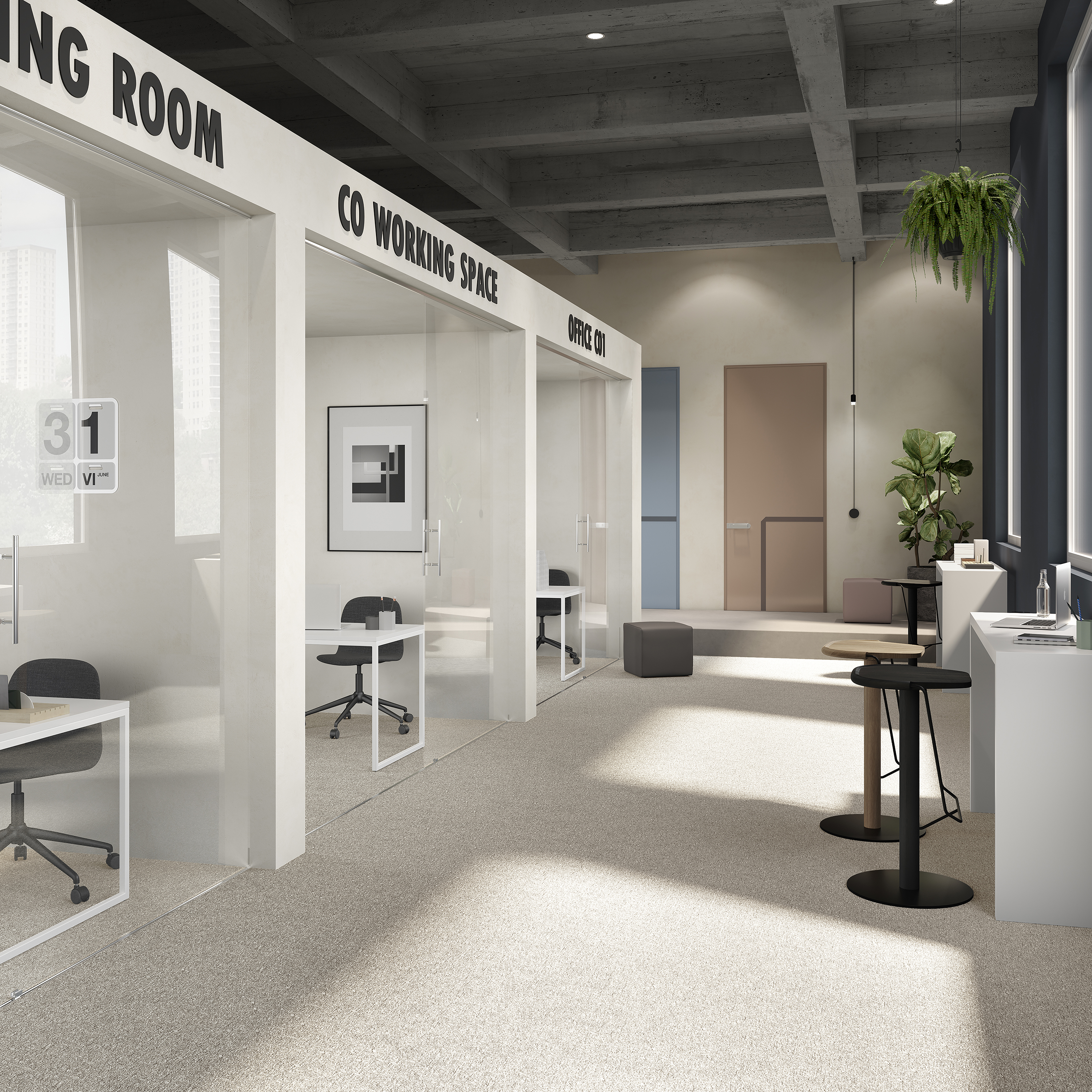 Ковровая плитка Medusa Tile 33 (500*500*5 мм) — купить в Бердске